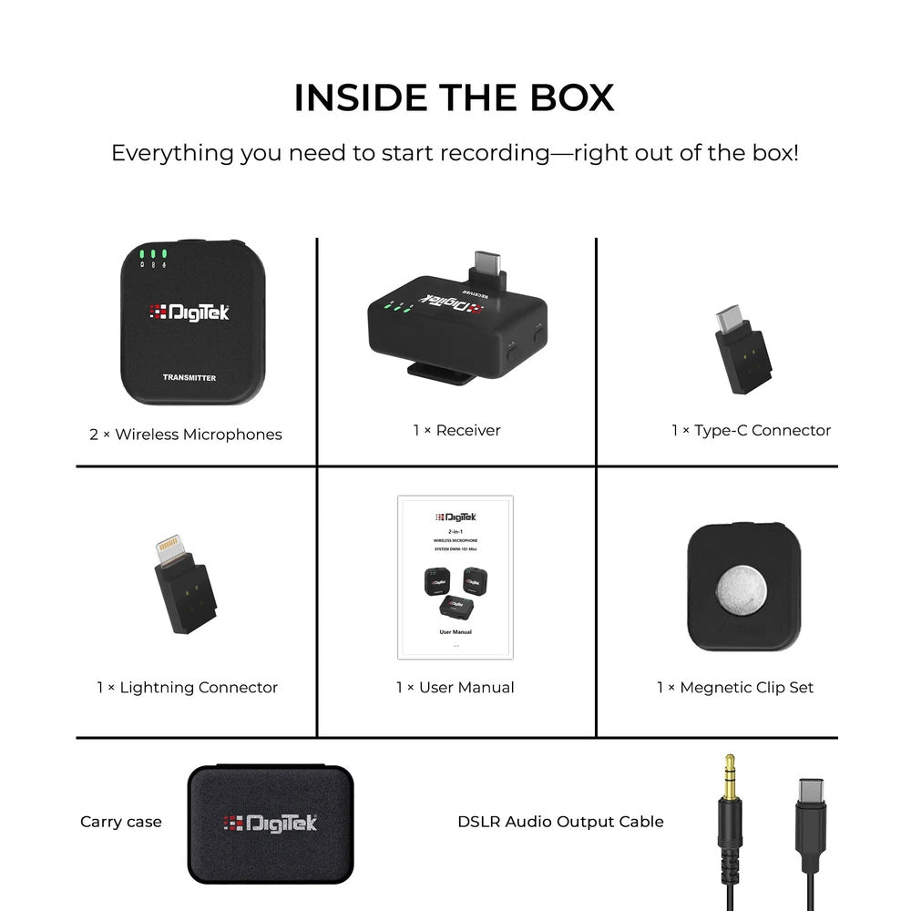 Digitek DWM-101 Mini wireless microphone feature image