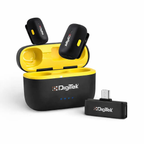 Digitek DWM-103 Mini wireless microphone with charging case and USB-C receiver