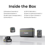 Digitek DWM-118 wireless microphone box contents