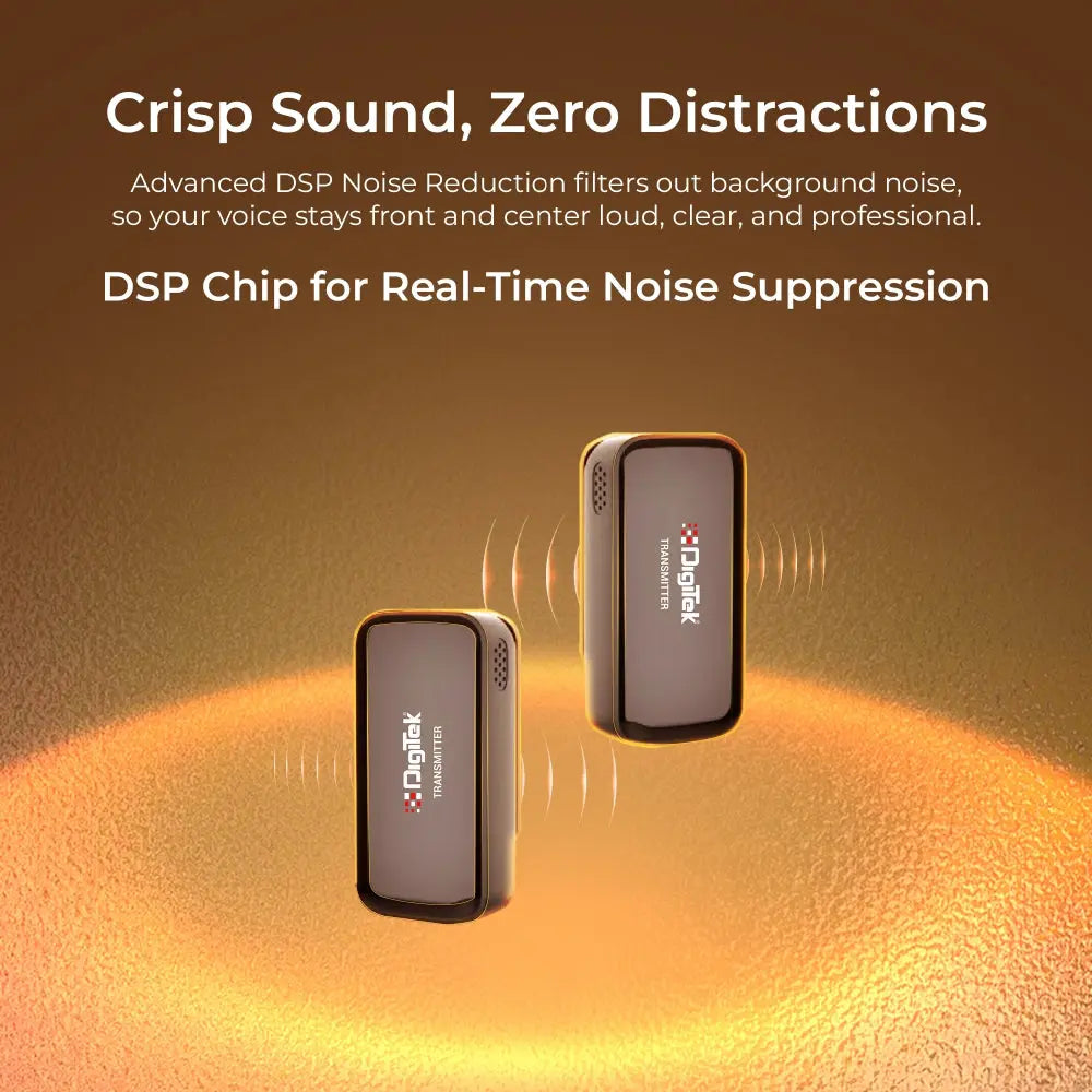 Digitek DWM-120 wireless microphone noise reduction feature