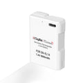 Digitek Platinum EN-EL14 Type-C 1350mAh white camera battery front and USB-C port