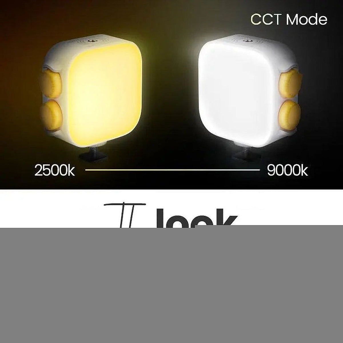 Digitek LED-D10W RGB video light alternate feature view