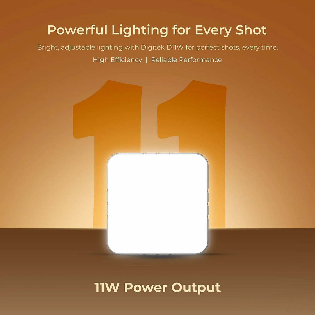 Digitek LED-D11W Bi-Color video light feature view