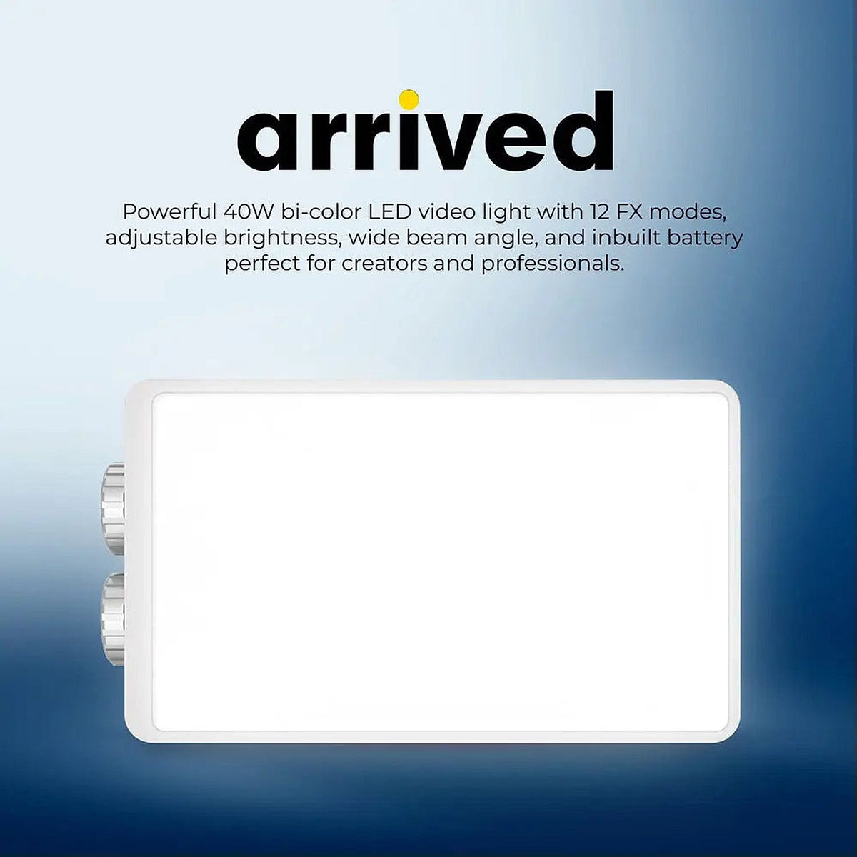 Digitek LED-D40W Portable 40W Bi-Color Video Light — product details and alternate view