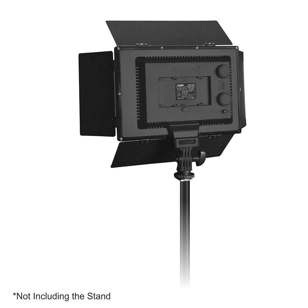 Digitek LED-D520B video light with barndoors detail