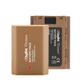 Digitek Platinum NP-FZ100C Combo two gold 14800mWh batteries showing front and rear labels