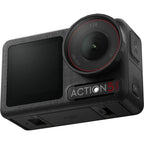 DJI Osmo Action 5 Pro camera front and bottom three-quarter view