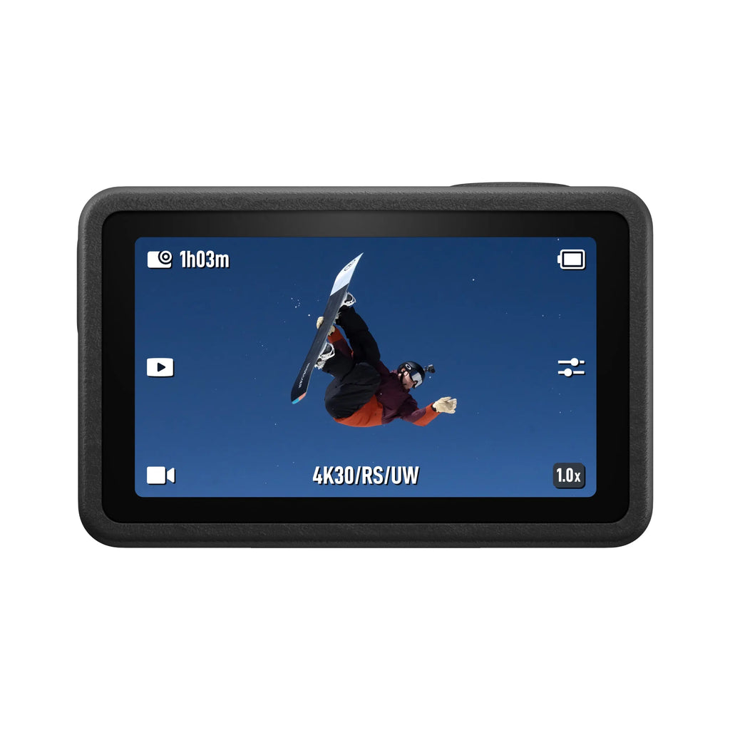 DJI Osmo Action 5 Pro rear OLED touchscreen