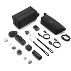 DJI Osmo Pocket 4P Vlog Combo black with Mic Mini 2, FrameTap, fill light, mini tripod and carrying bags