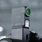 DJI RS Enhanced Intelligent Tracking Module mounted on compatible gimbal, demonstration only