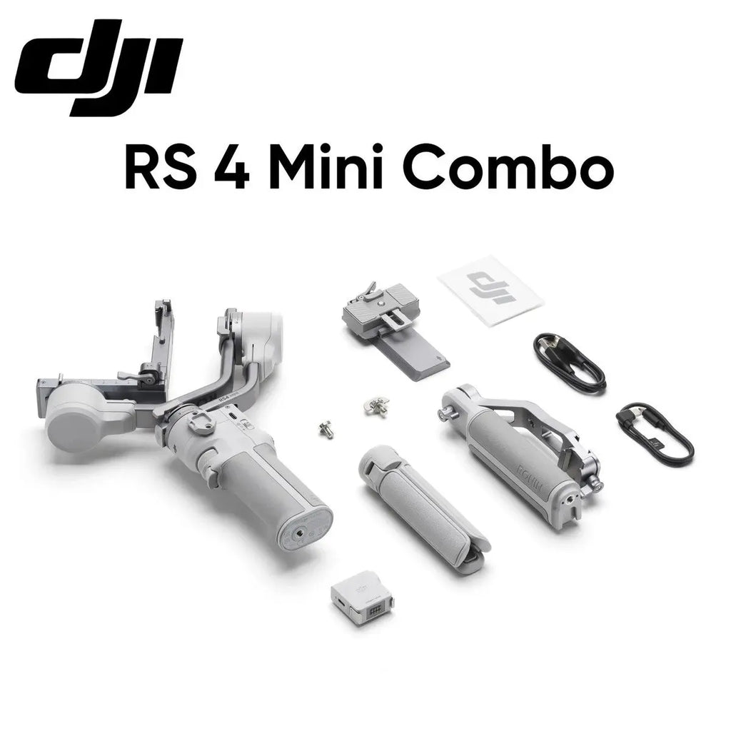 DJI RS 4 Mini Combo gimbal kit and included accessories