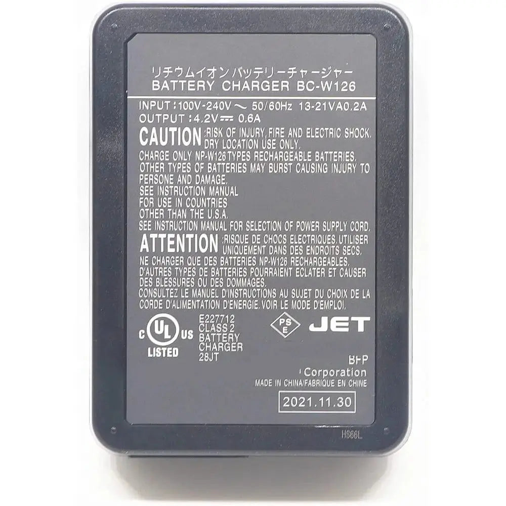 Fujifilm BC-W126S Battery Charger