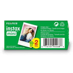 Fujifilm instax mini 10 by 2 film twin pack packaging film-size information