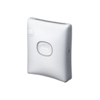 Fujifilm instax SQUARE Link Ash White printer three-quarter angled product view