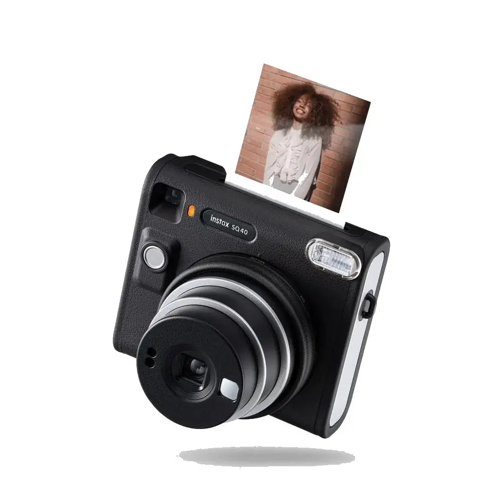 Fujifilm Instax Square SQ40 Instant Camera Black on white background