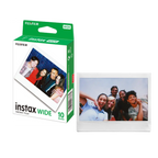 Fujifilm Instax Wide 10-sheet white-frame film box with sample developed instant photograph