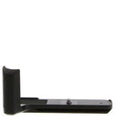 Fujifilm MHG-XT3 metal hand grip upright side view with padded handle and camera mounting screw