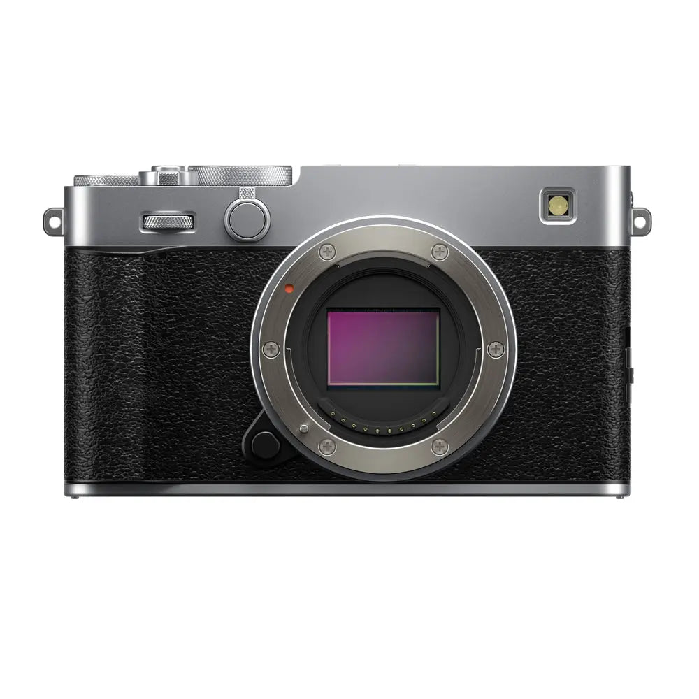 Fujifilm X-E5 Mirrorless Camera - Silver, front view