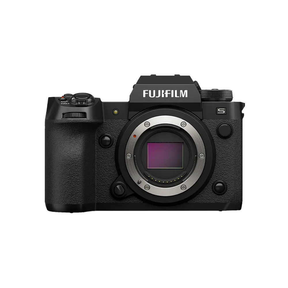 Fujifilm X-H2S Mirrorless Camera - black body, front view