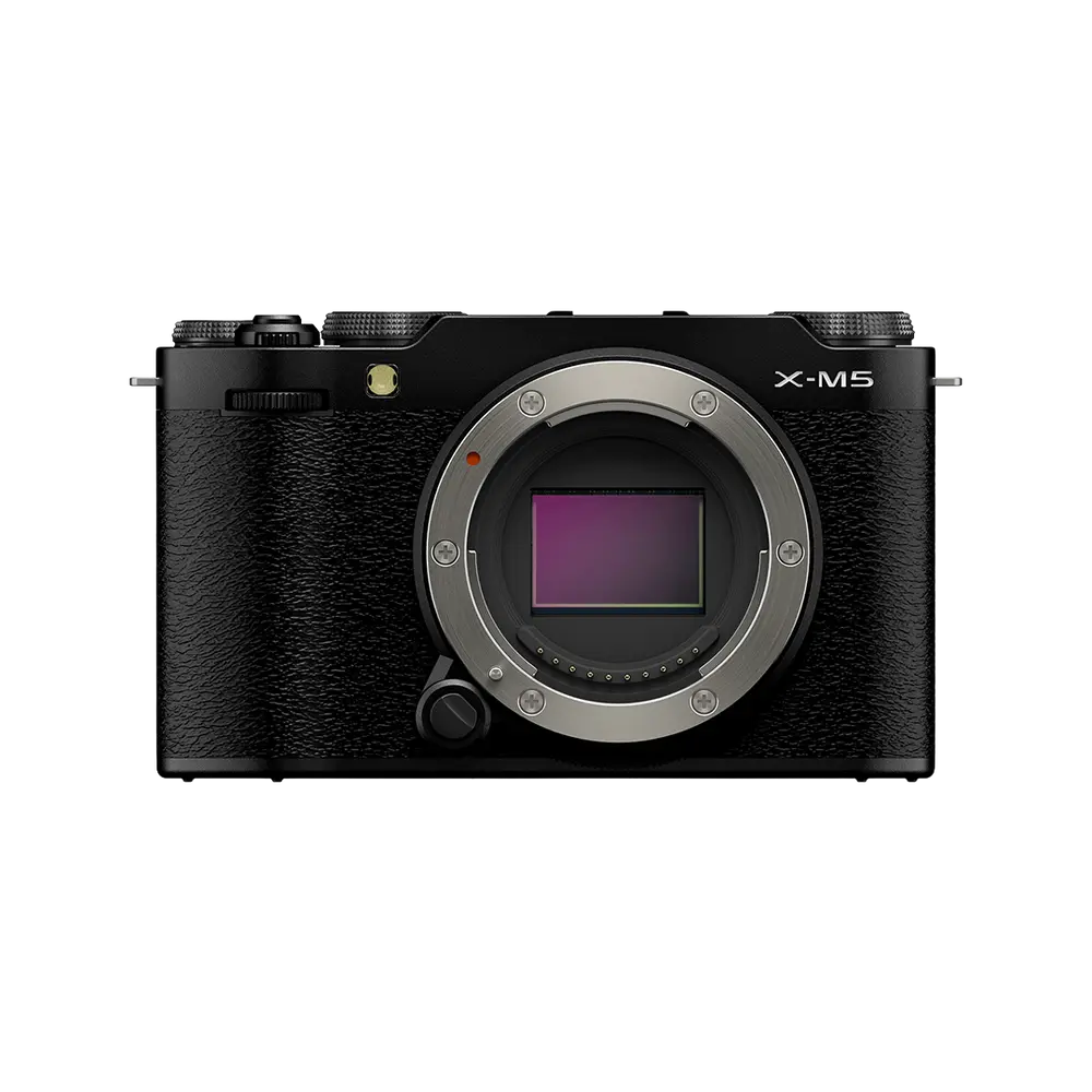 Fujifilm X-M5 Mirrorless Camera - Black, front view