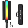 Godox LC500R RGB light stick with case and charging accessories