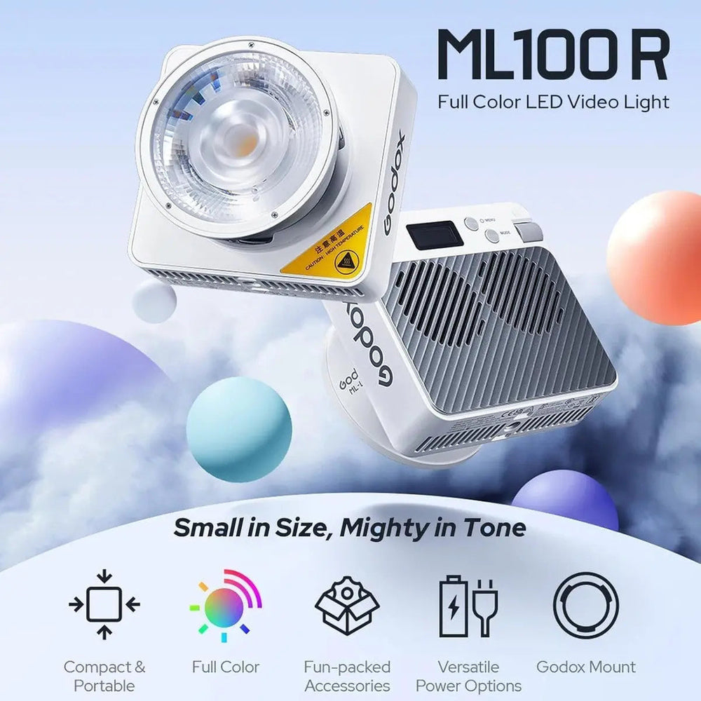 Godox ML100R front and rear product views