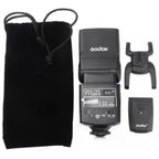 Godox TT520 II manual wireless camera flash, trigger, stand and pouch