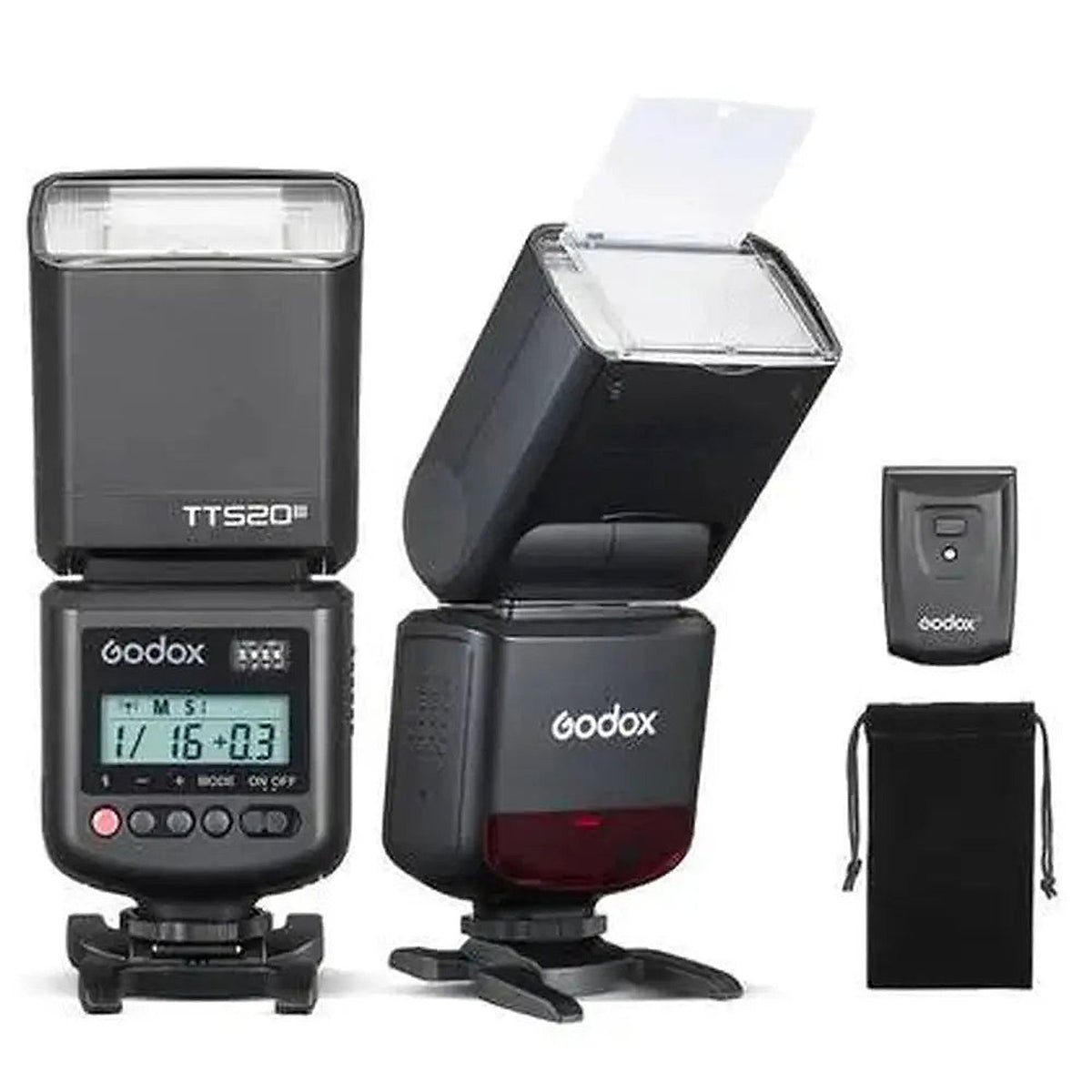Godox TT520 III flash kit and accessories
