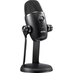 Godox UMic82 three-quarter view with tilting desk stand