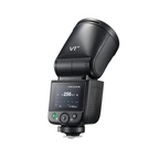 Godox V1 Mid C Canon TTL round-head flash angled rear view