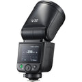 Godox V1 Mid S Sony TTL flash angled rear view and touchscreen