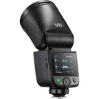 Godox V1 Mid N Nikon flash rear colour touchscreen and adjustable round head