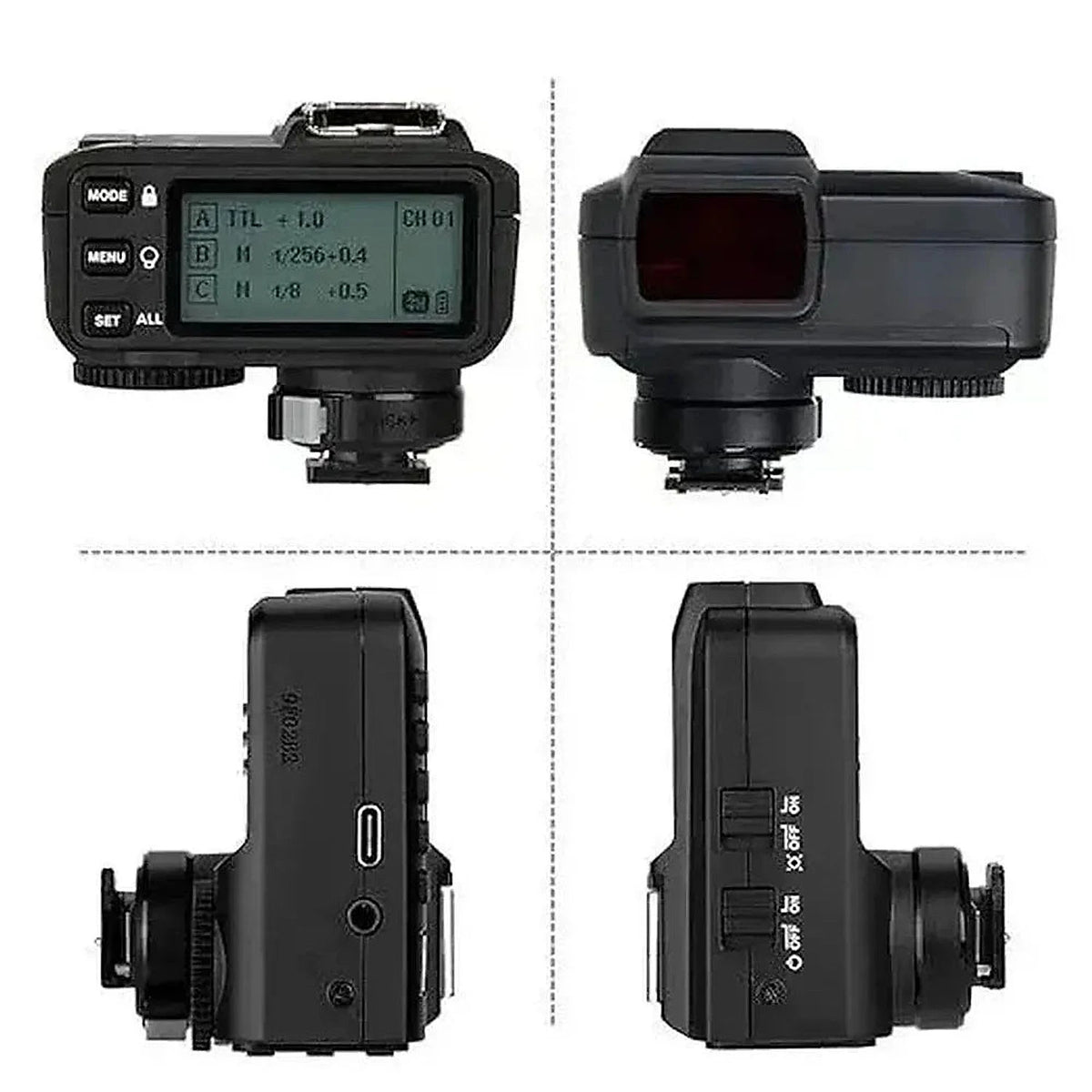 Godox X2T-S Sony trigger controls LCD and ports