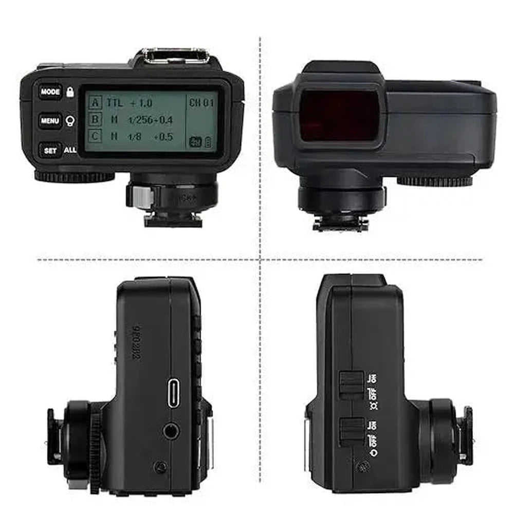 Godox X2T-S Sony trigger multiple views of LCD controls and side ports