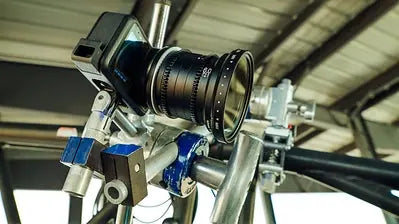 GoPro MISSION 1 PRO ILS 8K cinema camera fitted with a professional manual Micro Four Thirds lens