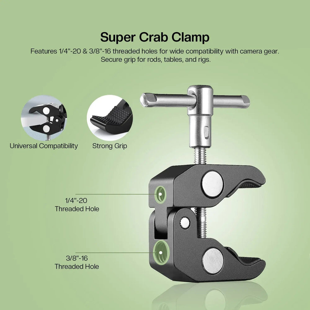 HIFFIN 7-inch articulating magic arm mounting detail