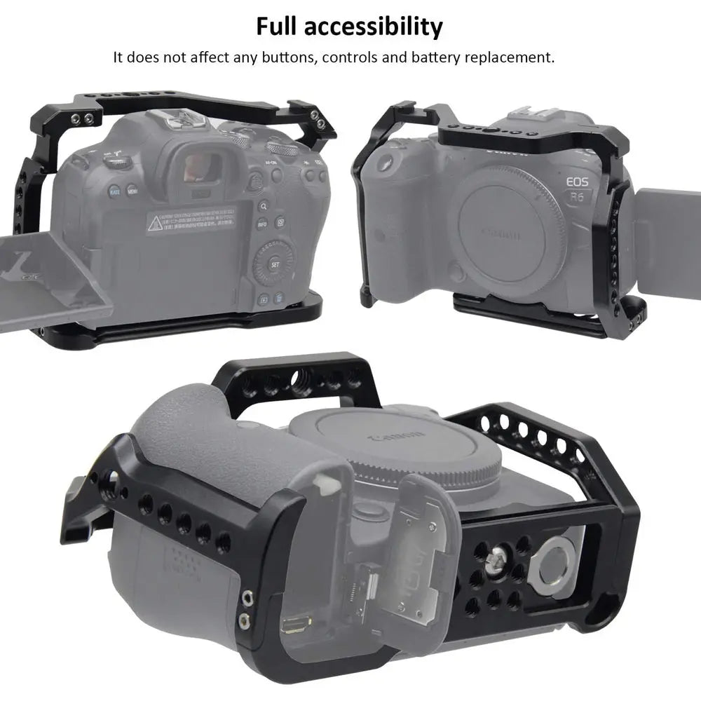 HIFFIN Camera Cage for Canon EOS R5 R6 R6 II R5 C — product details and alternate view