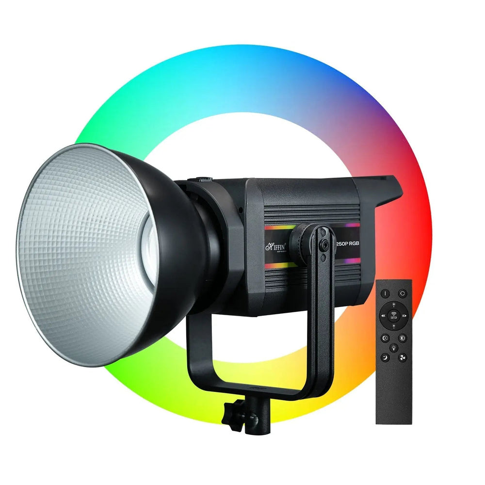 HIFFIN COB-250P 250W RGB studio LED light front product view