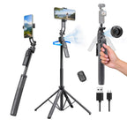 HIFFIN H8 Auto Face Tracking Selfie Stick Tripod — product details and alternate view
