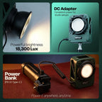 HIFFIN HF-150 RGB 150W Studio LED Video Light — product details and alternate view
