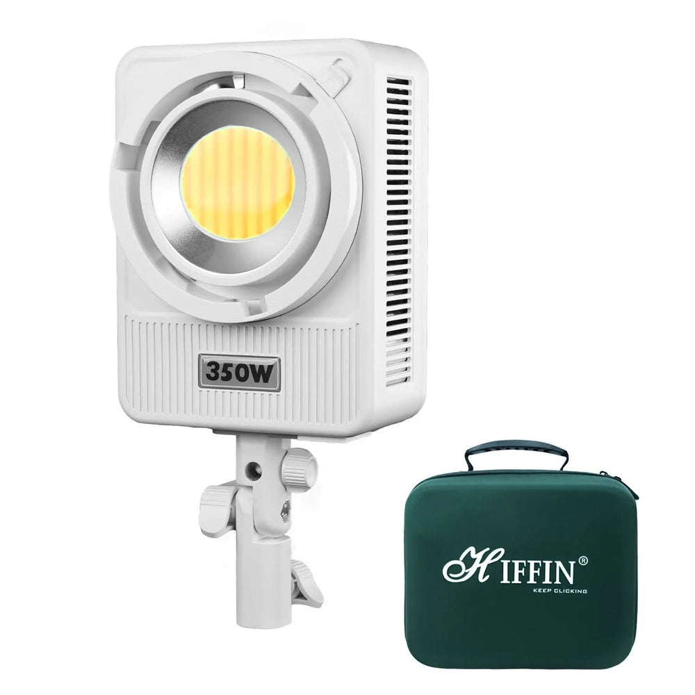 HIFFIN HF-350 350W bi-color studio LED video light with carrying case