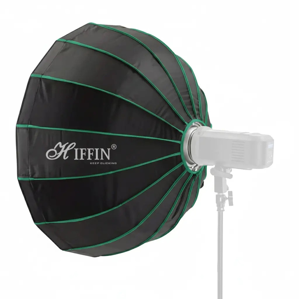 HIFFIN KL-65 and KL-85 octagonal softbox kit product image with diffuser and grid