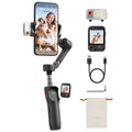 Hohem iSteady V3 Ultra Shadow Black unfolded gimbal AI tracker touchscreen remote and accessories