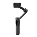 Hohem iSteady X3 SE black smartphone gimbal unfolded front controls and phone mount