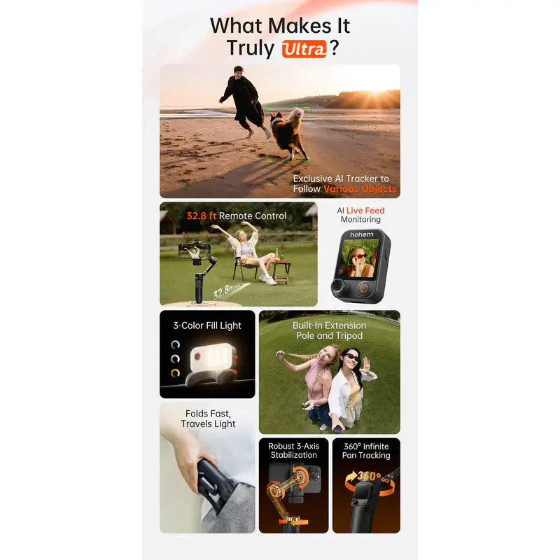 Hohem iSteady V3 Ultra AI Gimbal for Smartphones Hohem