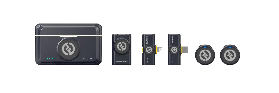 Hollyland LARK M2 wireless microphone combo official product image