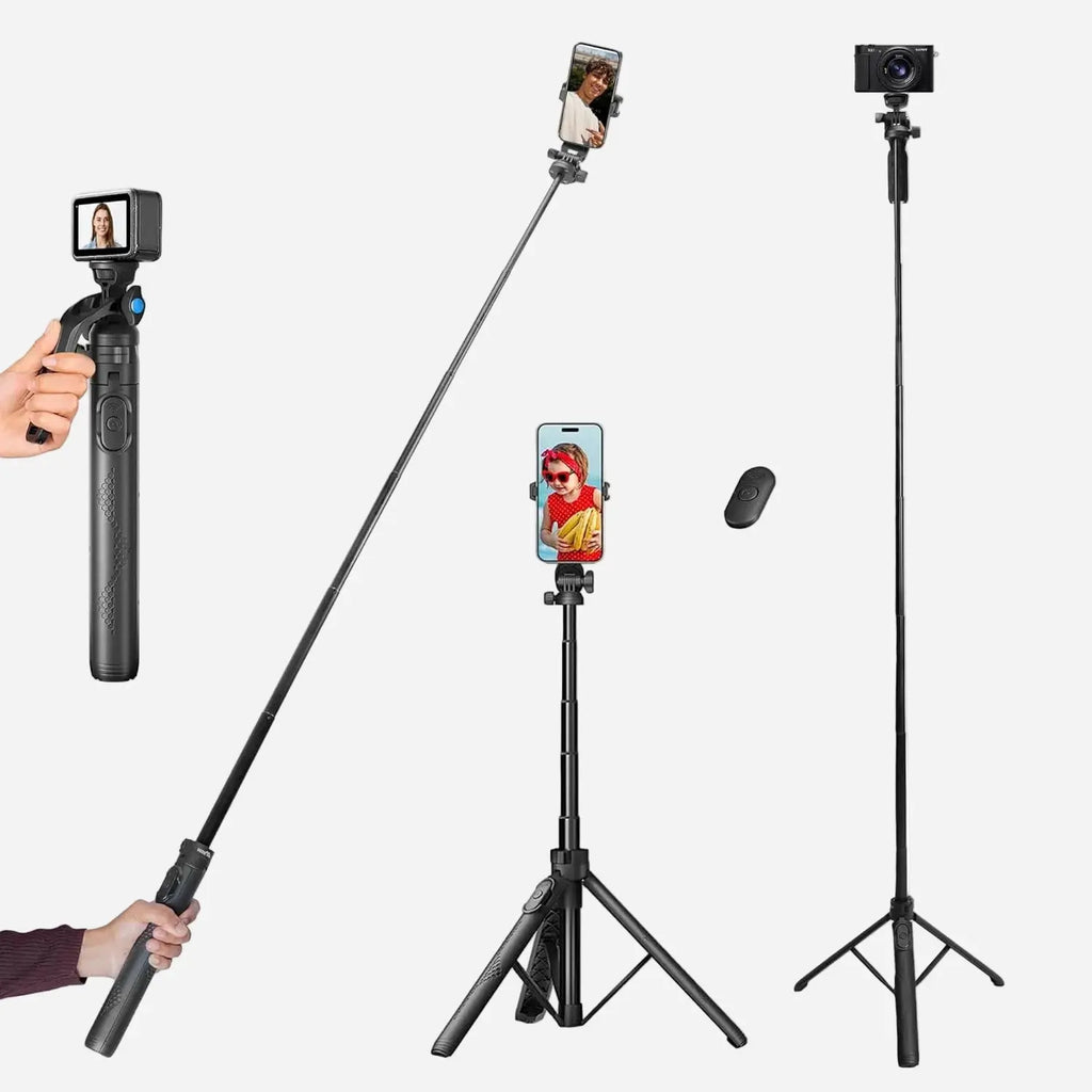 HIFFIN HST-61 63 Selfie Stick Tripod with Wireless Remote HIFFIN
