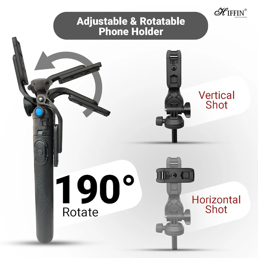 HIFFIN HST-61 63 Selfie Stick Tripod with Wireless Remote HIFFIN