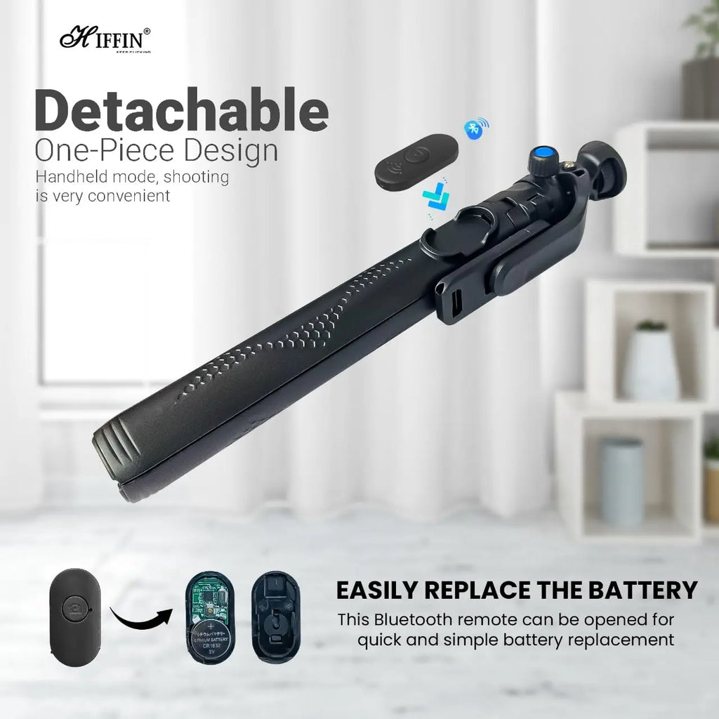 HIFFIN HST-61 63 Selfie Stick Tripod with Wireless Remote HIFFIN