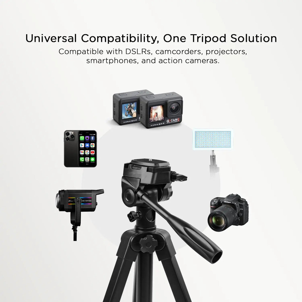 HTR-900 Aluminium Tripod Cum Monopod 4.5ft HIFFIN